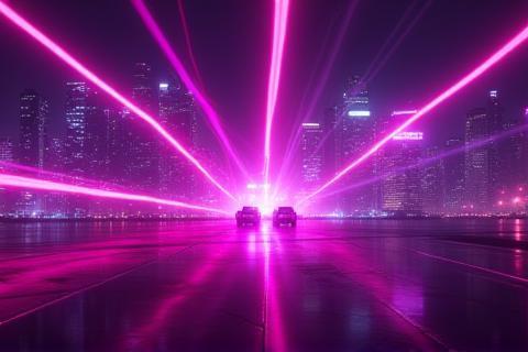Example of an AI-generated music video teaser for Synthwave Dreamer